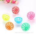 hollow Pinstripe Plastic Bell ball cat toys